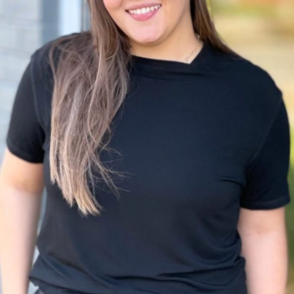 Miik Size XS Square Neck, Tunic with side slit colour Bordeaux - Picture 8 of 13